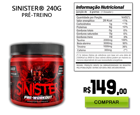 PRÉ-TREINO SINISTER 240G - HPI